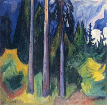 Edvard Munch Painting - forest 1903 Edvard Munch